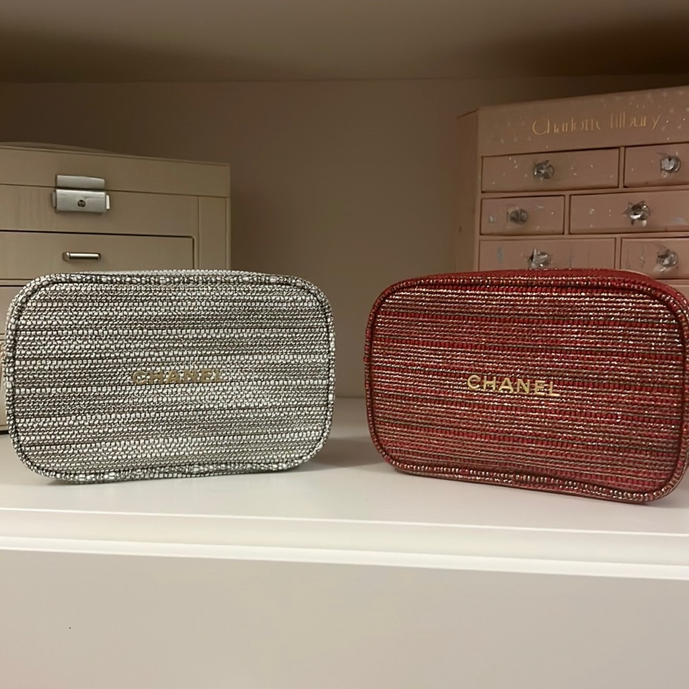 Chanel 2022 Holiday Makeup Bag x 2